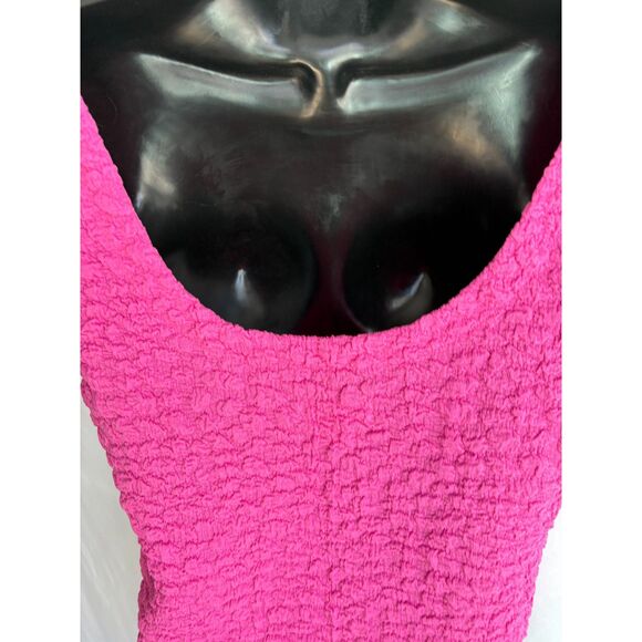 Anthropologie Maeve Socialite Popcorn Tee Magenta Pink Size S Barbiecore Girly - Picture 7 of 11